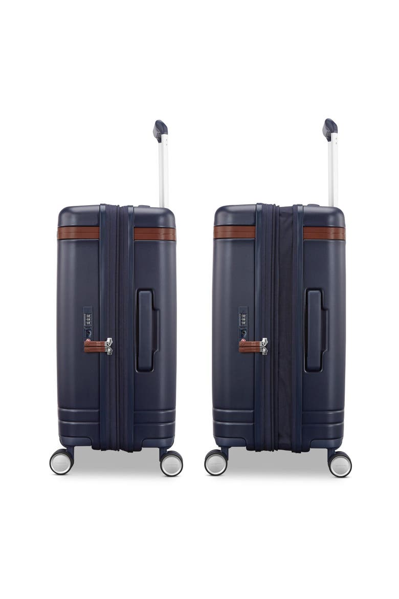 Virtuosa Hardside Expandable 21" Carry On Spinner Luggage, Alternate, color, Navy