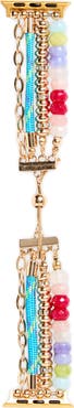 NORDSTROM RACK Beaded Chain Apple Watch® Watchband