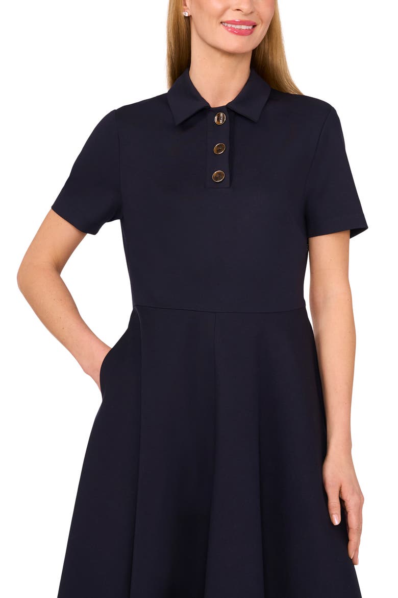 Polo Midi Dress, Alternate, color, BARITONE BLUE