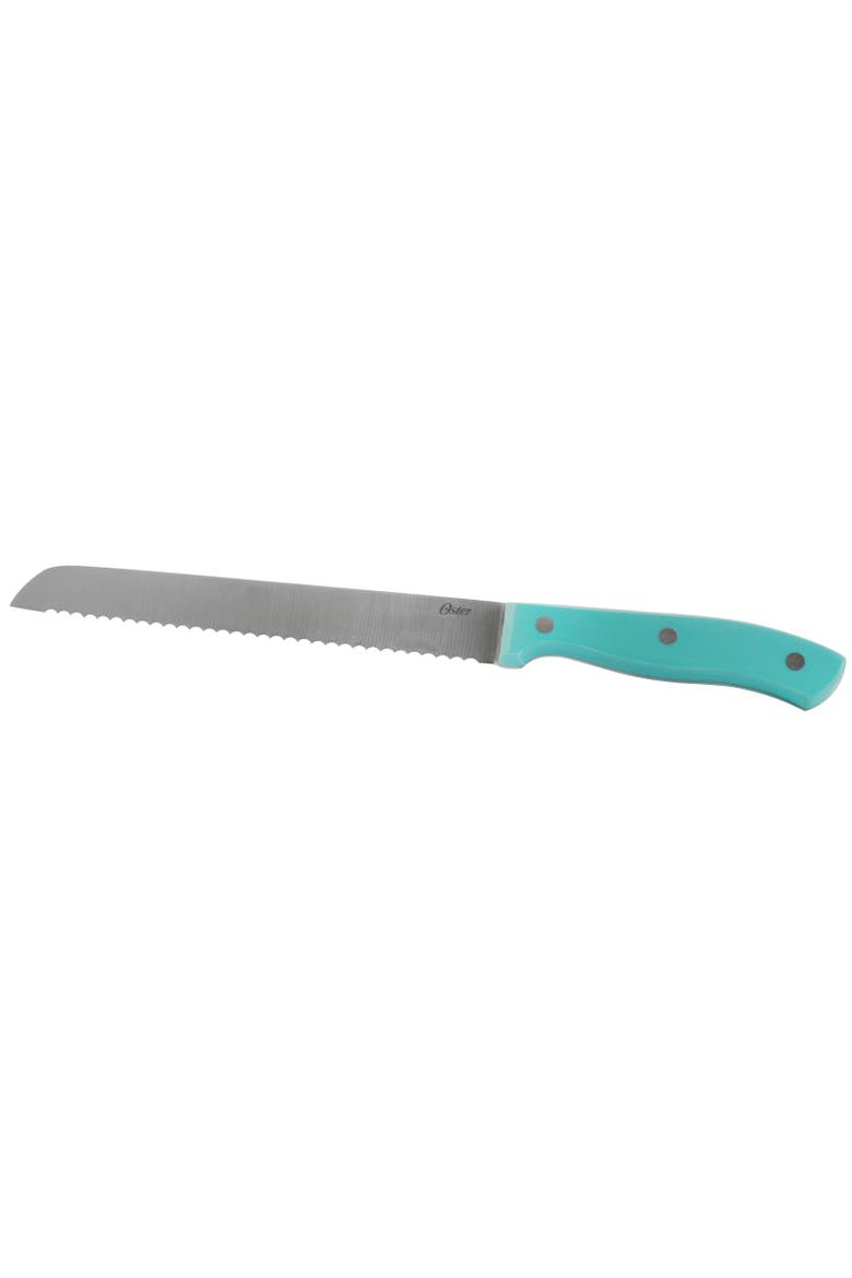 Evansville 14 Piece Stainless Steel Blade Cutlery Set with Plastic Handles, Alternate, color, Blue