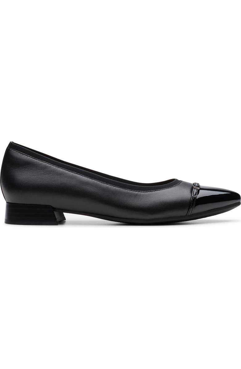 Clarks<sup>®</sup> Natalyn Dusk Flat, Alternate, color, Black Leather