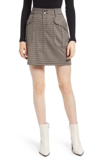 Wit & Wisdom 'ab'solution Houndstooth Ponte Utility Skirt In Multi