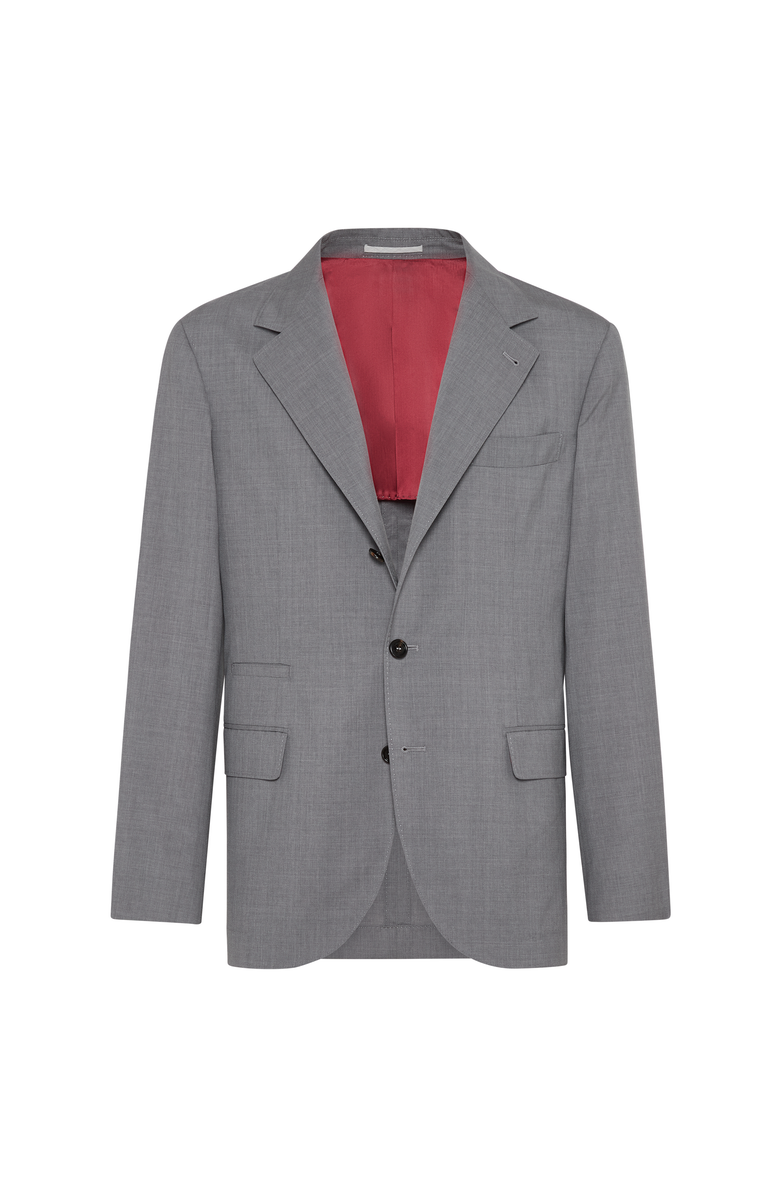 Brunello Cucinelli Deconstructed blazer, Main, color, Grey