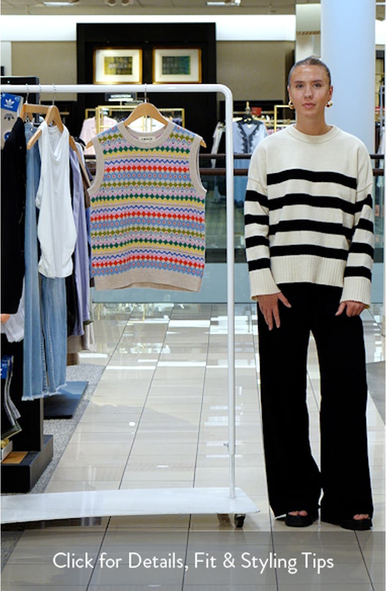 Edie Fair Isle Sweater Vest, sales video thumbnail