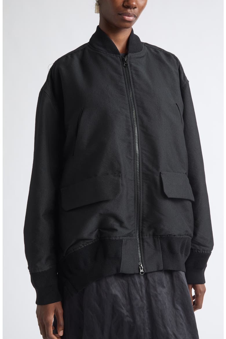 Aviator Oversize Jacket, Alternate, color, NOIR