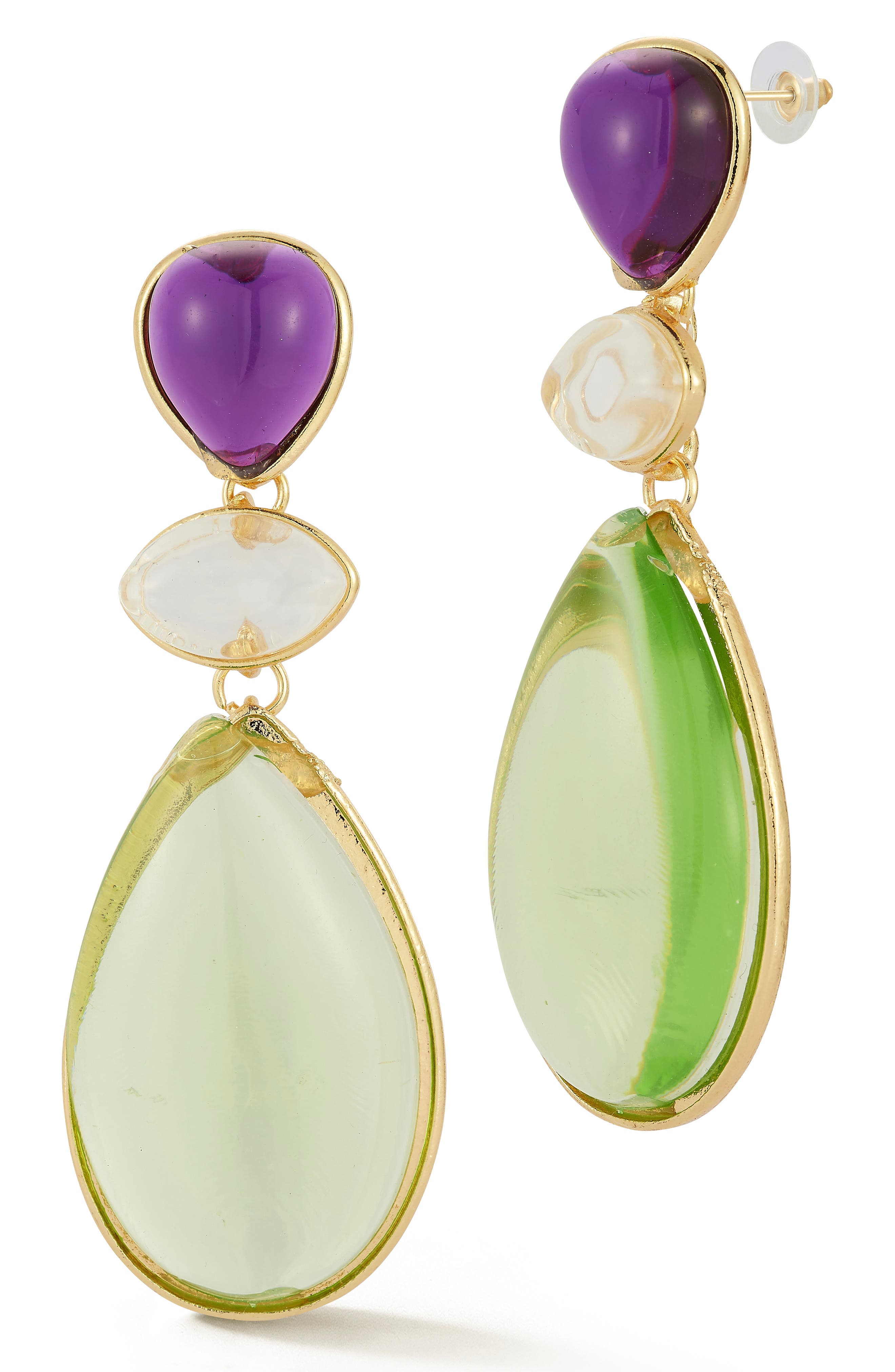 Stone Drop Earrings