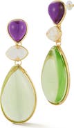 CHLOE AND MADISON Stone Drop Earrings