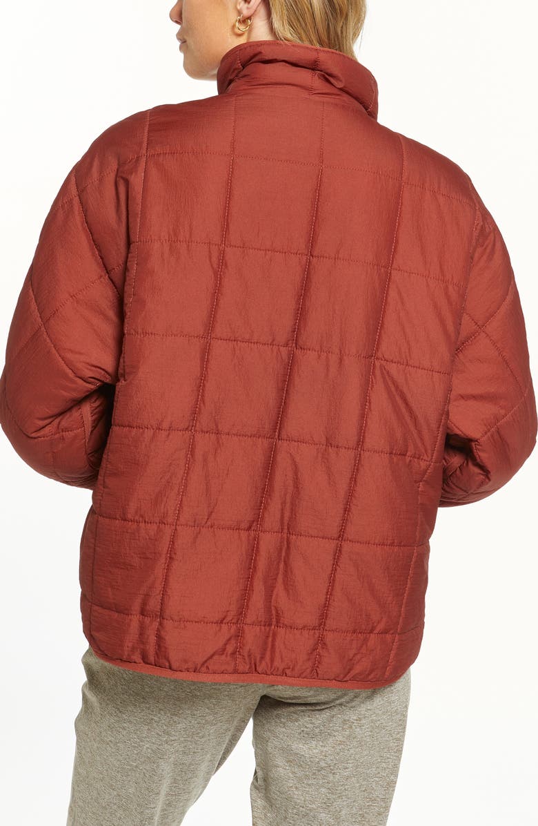 Thread & Supply Thread and Supply Quilted Jacket, Alternate, color, Mahogany
