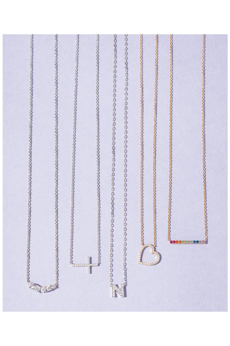 Initial Pendant Necklace, Alternate, color, U SILVER
