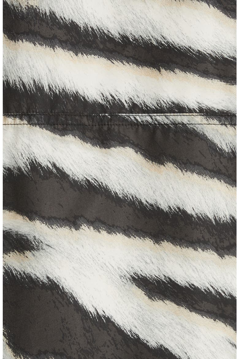 Zebra Print Hooded Jacket, Alternate, color, BEIGE