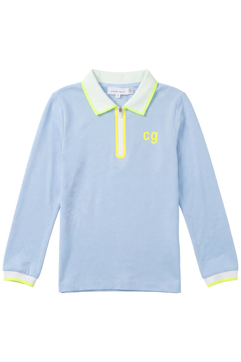 Contrast Trim Stretch Pique Polo Top, Alternate, color, Pink