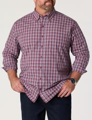 Harbor Bay by DXL Big & Tall Easy-Care Plaid Sport Shirt V2