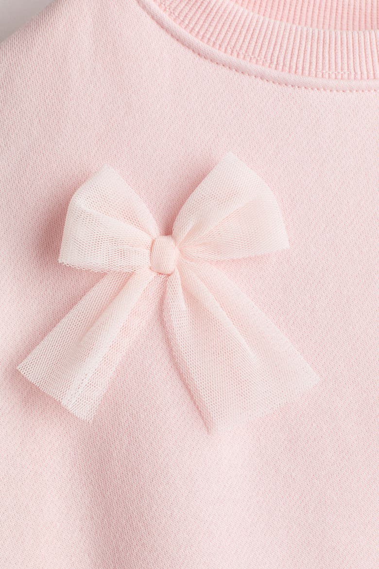 Motif-detail Sweatshirt, Alternate, color, Light pink/bows
