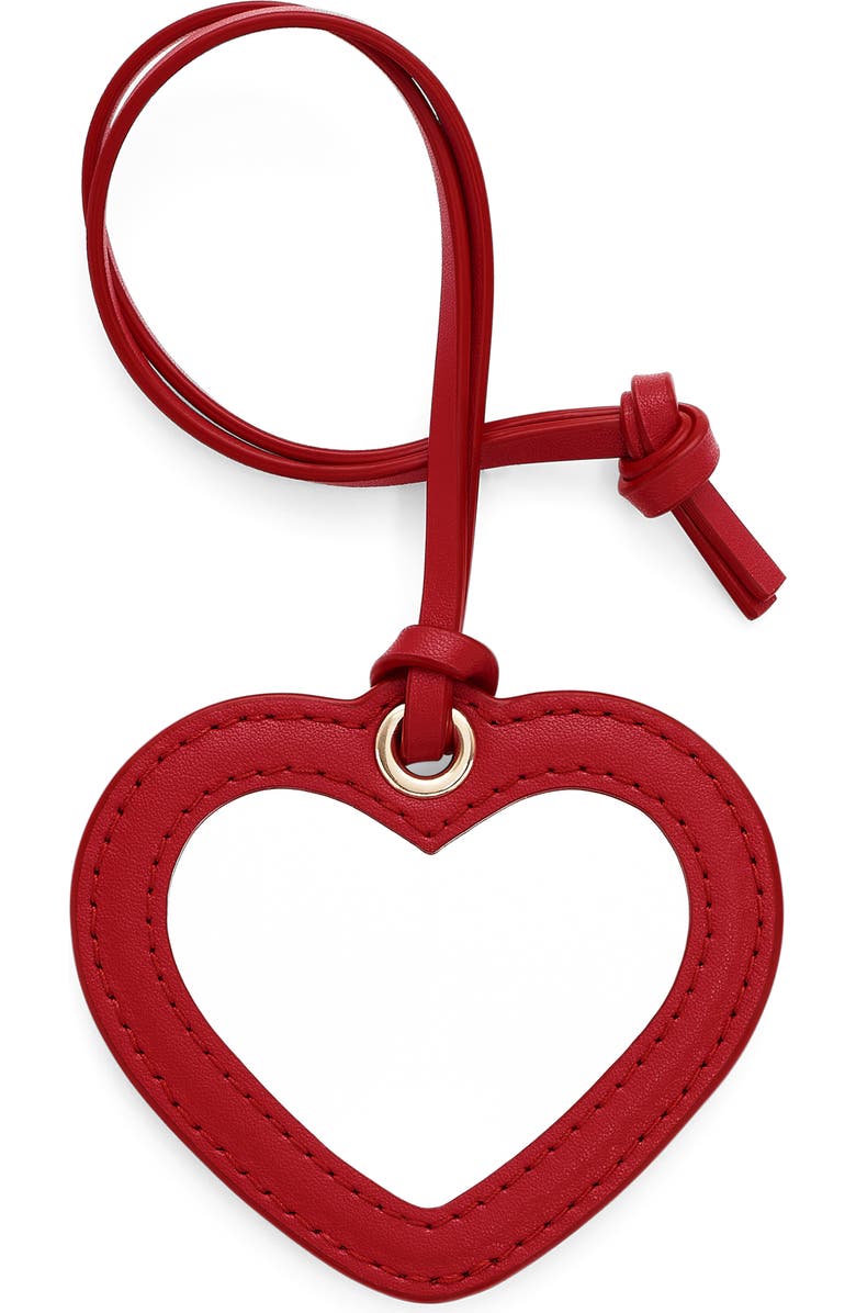Marc Jacobs The Heart Mirror Bag Charm, Main, color, True Red
