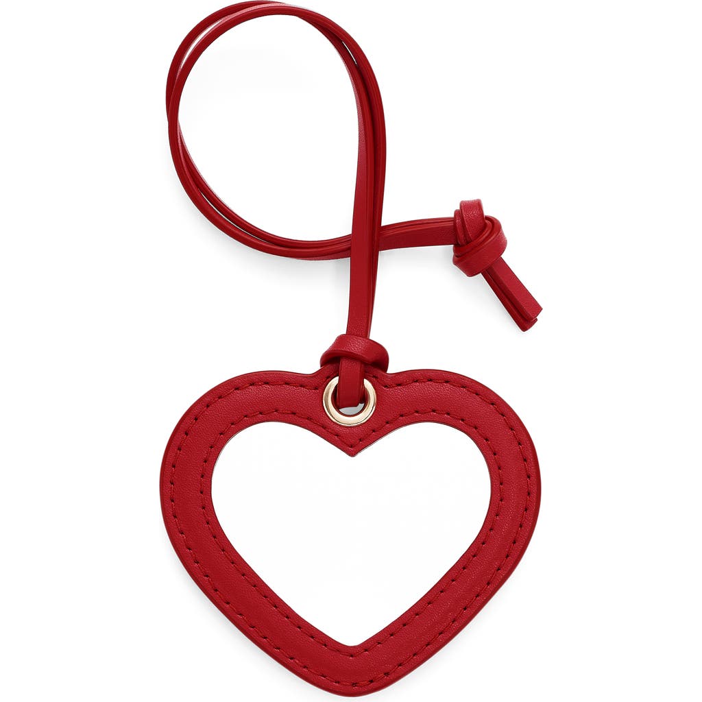 Marc Jacobs The Heart Mirror Bag Charm In Red