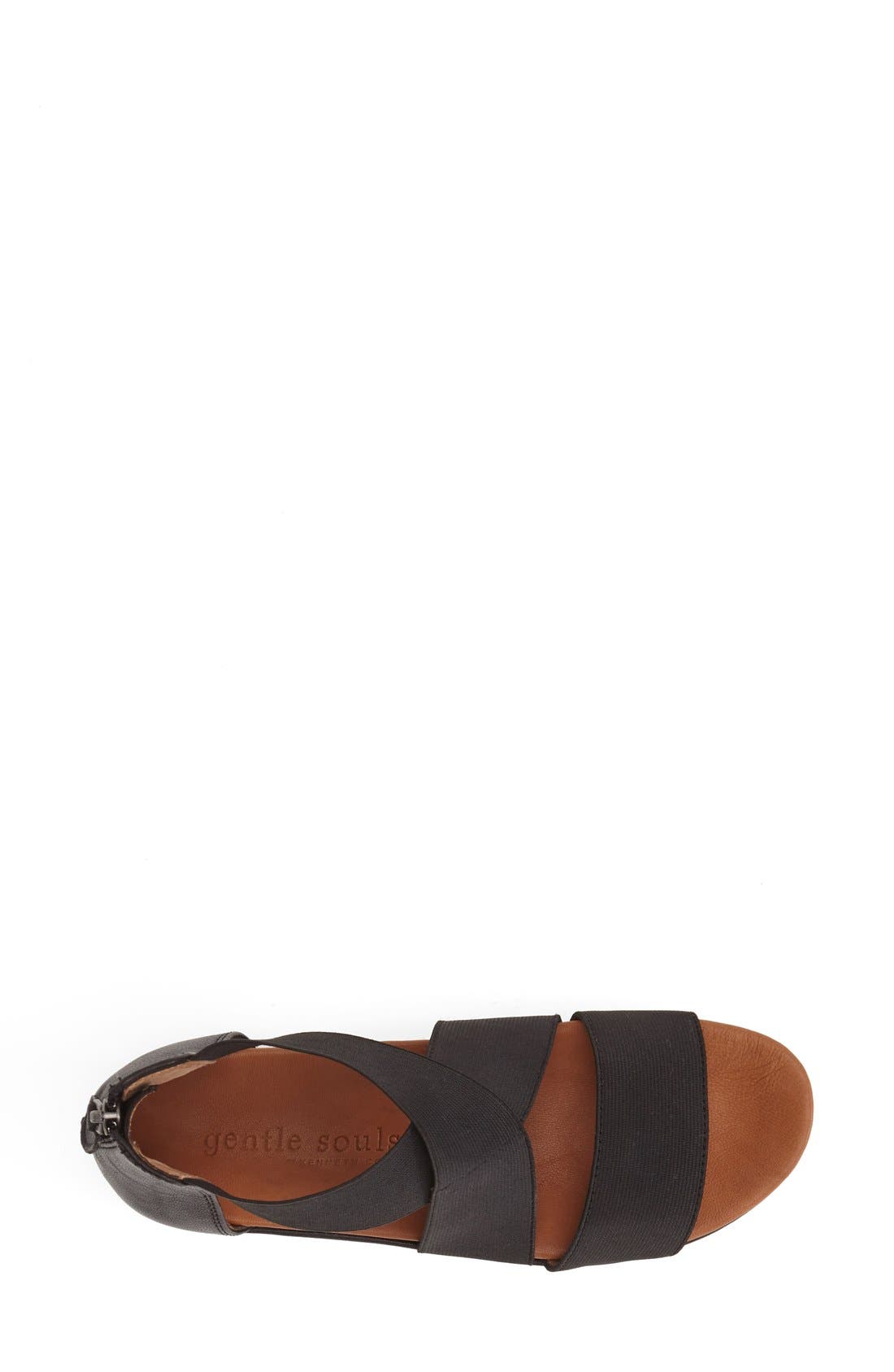 'Josie' Platform Sandal, Alternate, color, BLACK