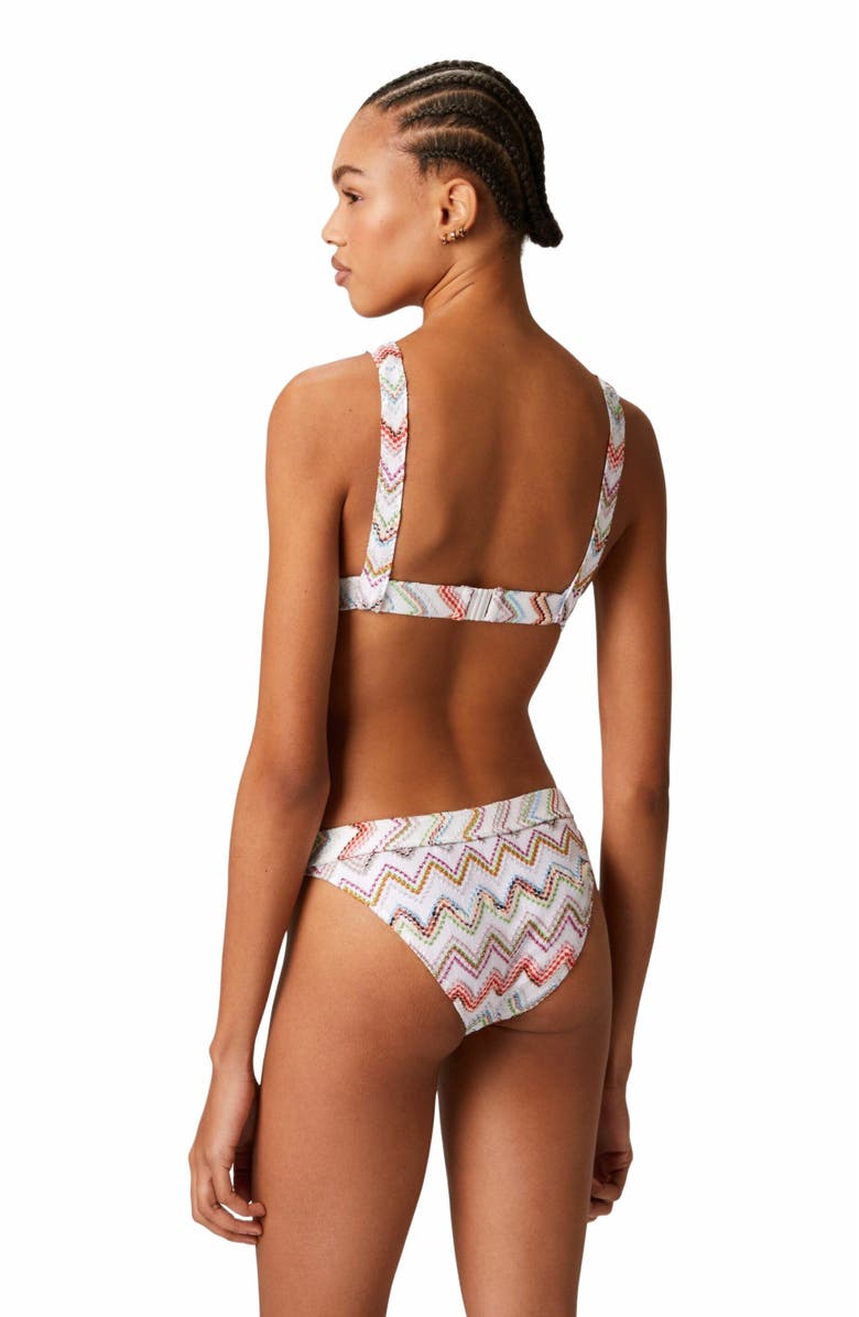 Missoni 3d Lamé Zigzag Bikini, Alternate, color,