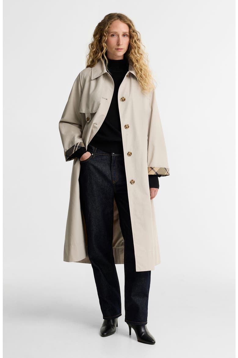 Antonella Showerproof Belted Coat, Alternate, color, MIST/ BIRCHWOOD DRESS