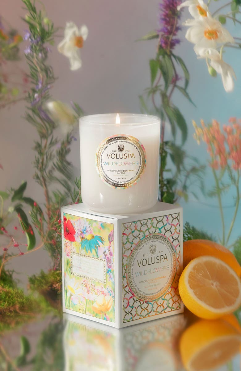 Voluspa Wildflowers Boxed Classic Candle, Alternate, color, Wildflowers