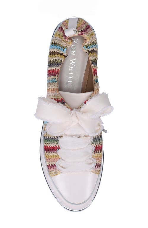 Ron White Novella Raffia Sneaker In Southwest