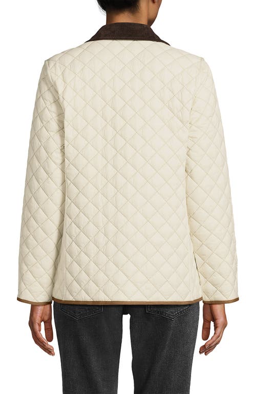 Lands' End Reversible Barn Quilted Jacket In White