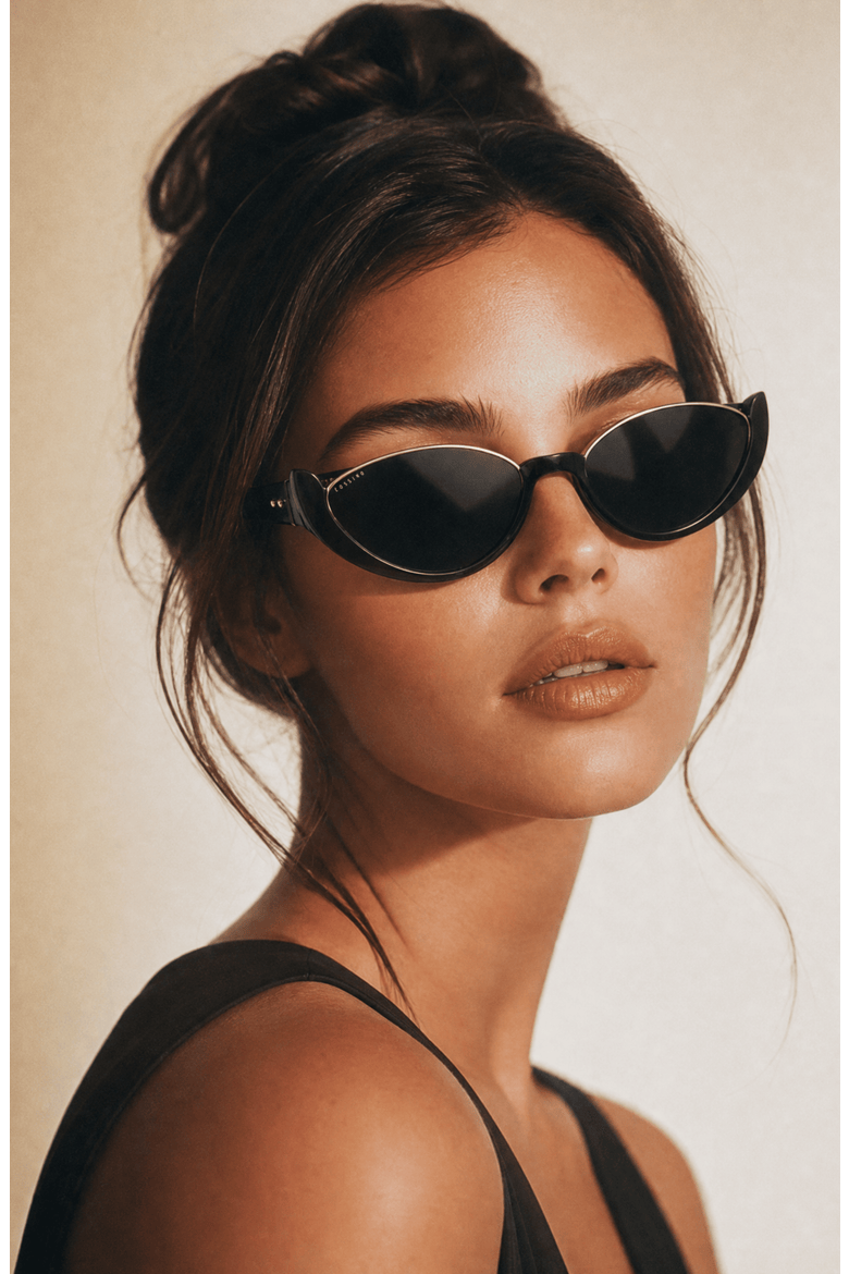 Amor 54mm Cat Eye Sunglasses, Alternate, color, Black
