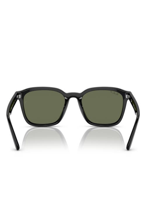 Ray Ban Ray-ban 66mm Polarized Oversize Square Sunglasses In Black