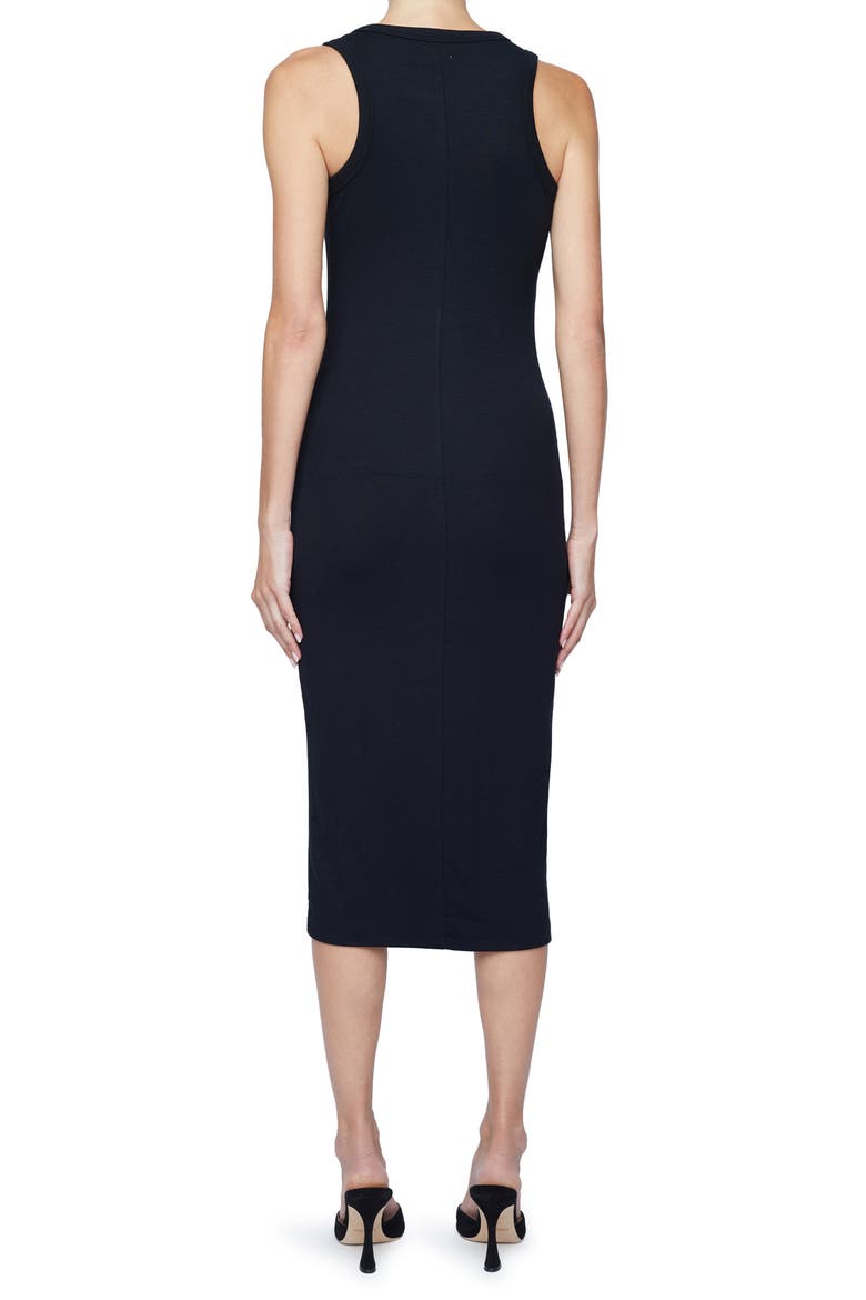 Racerback Midi Dress, Alternate, color, BLACK