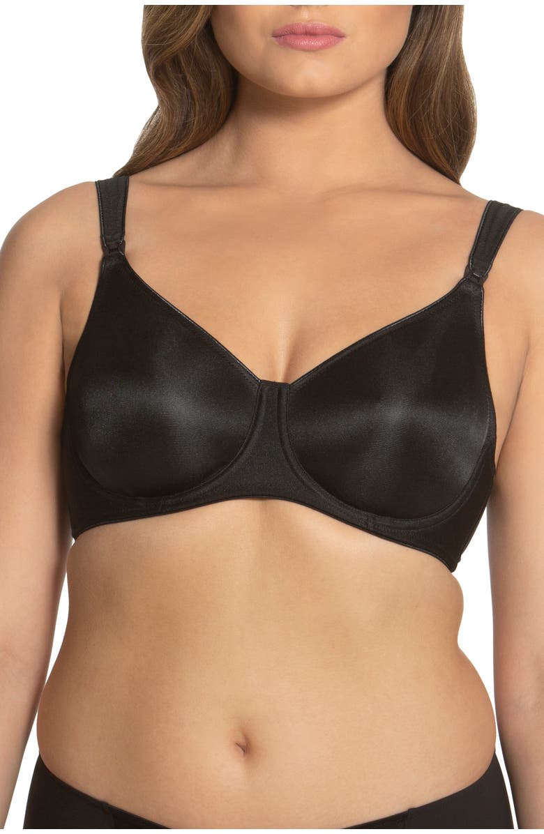 Dominique Intimates Nanette Seamless Nursing Bra, Main, color, Black