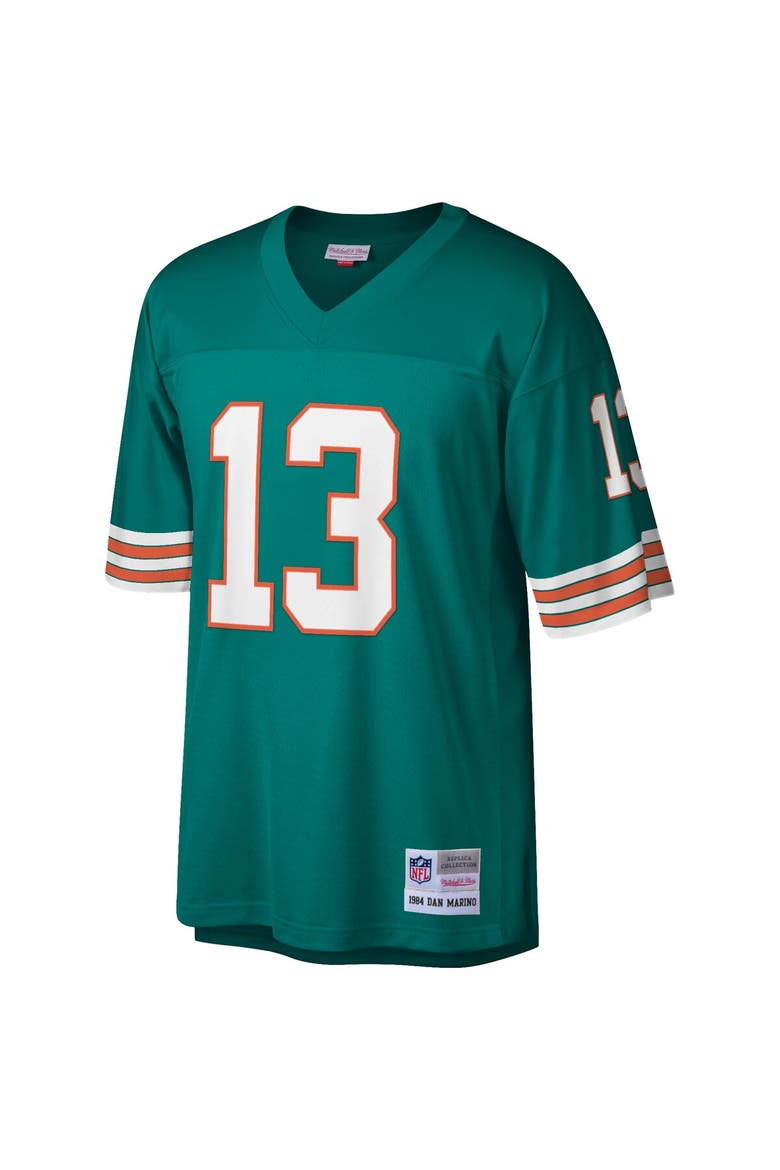 Men's Mitchell & Ness Dan Marino Aqua Miami Dolphins Big & Tall 1984 Retired Player Replica Jersey, Alternate, color, Aqua