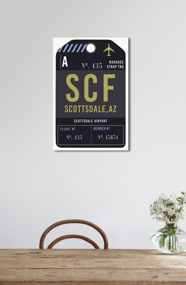 Oliver Gal Scottsdale Luggage Tag Wall Art, Alternate, color,