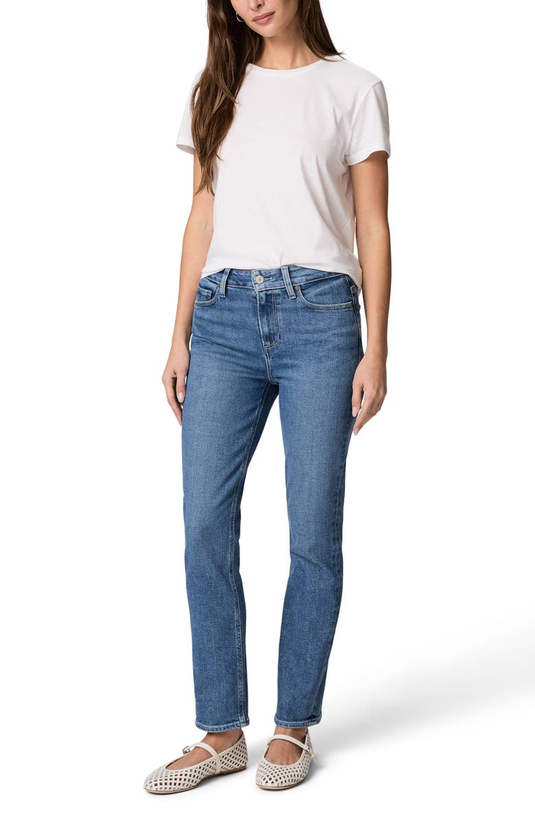 PAIGE Cindy Ankle Slim Straight Leg Jeans, Alternate, color, Saint Martin