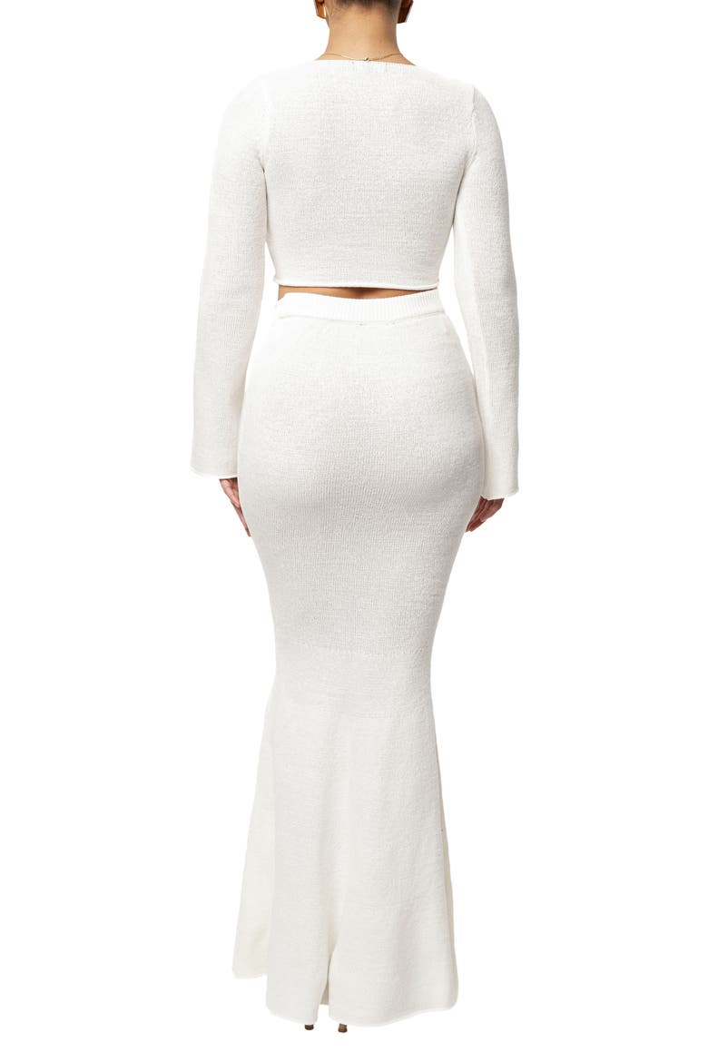Resort Crop Top & Skirt, Alternate, color, IVORY