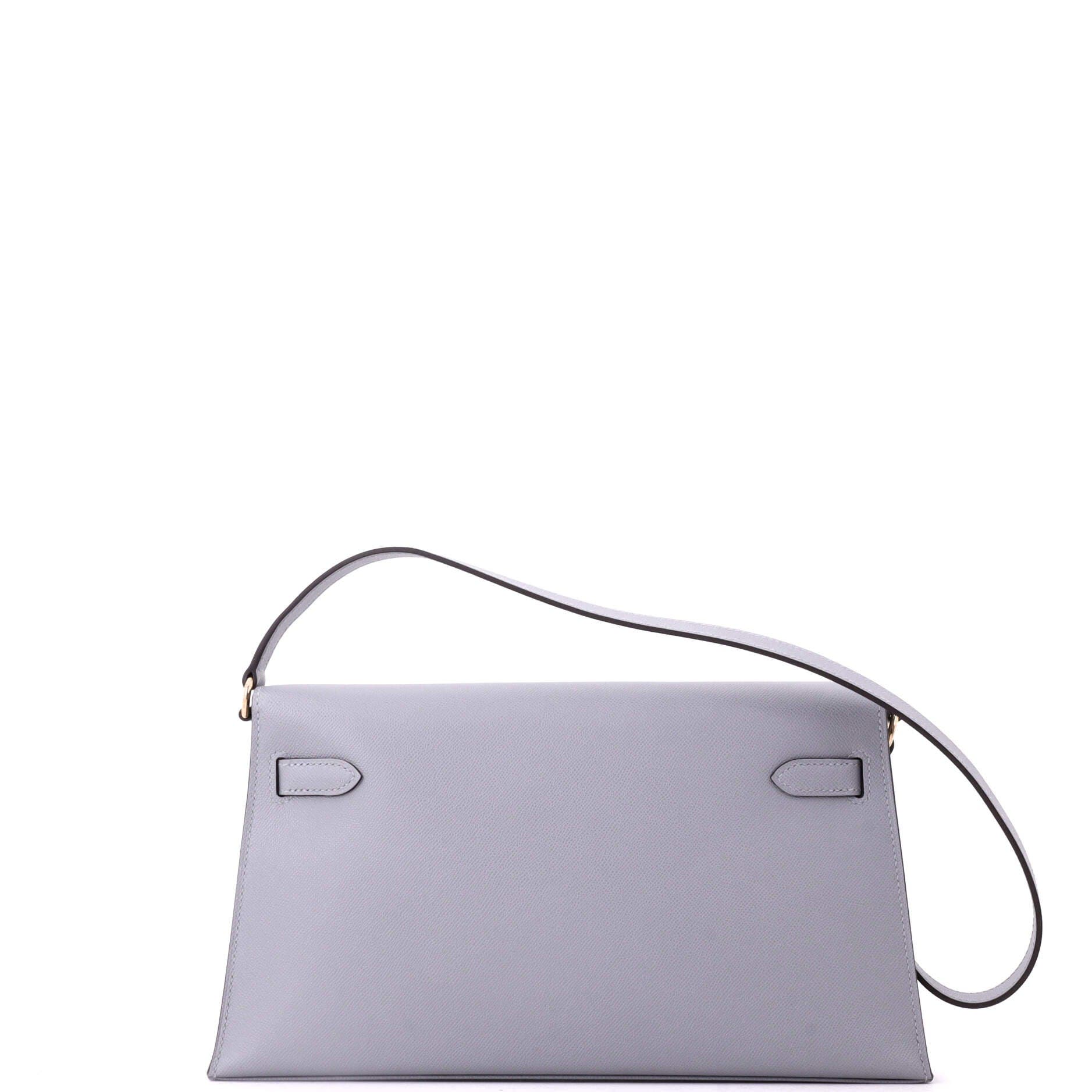 Pre-Owned Hermes Kelly Elan Shoulder Bag Madame, Alternate, color, Gris Pantin