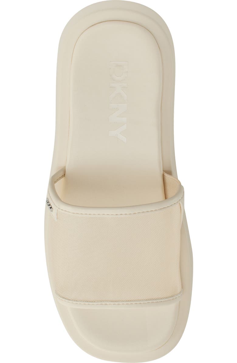 DKNY Orion Mesh Platform Slide Sandal, Alternate, color, Bone