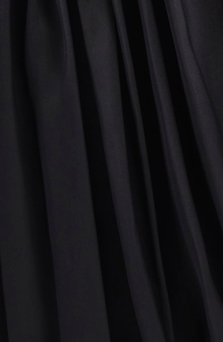 Meruert Tolegen Liquid Cutout Drape Satin Dress, Alternate, color, Black