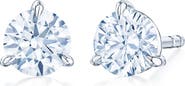 Kwiat Round Brilliant Cut Diamond & Platinum Stud Earrings - 0.70ct.