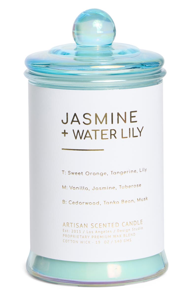 PORTOFINO CANDLES Jasmine & Water Lily Textured Lab Jar Candle, Main, color, Jasmine Waterlily