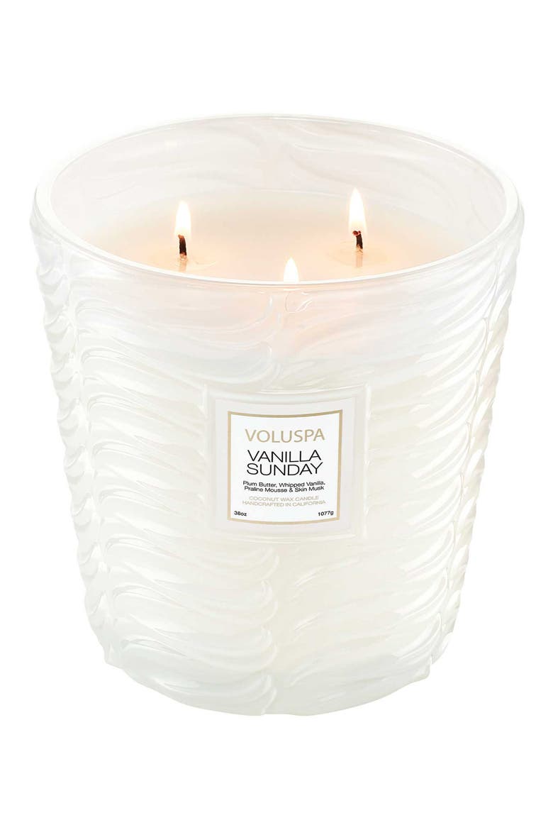 Vanilla Sunday 3-Wick Hearth Candle, Alternate, color, NO COLOR