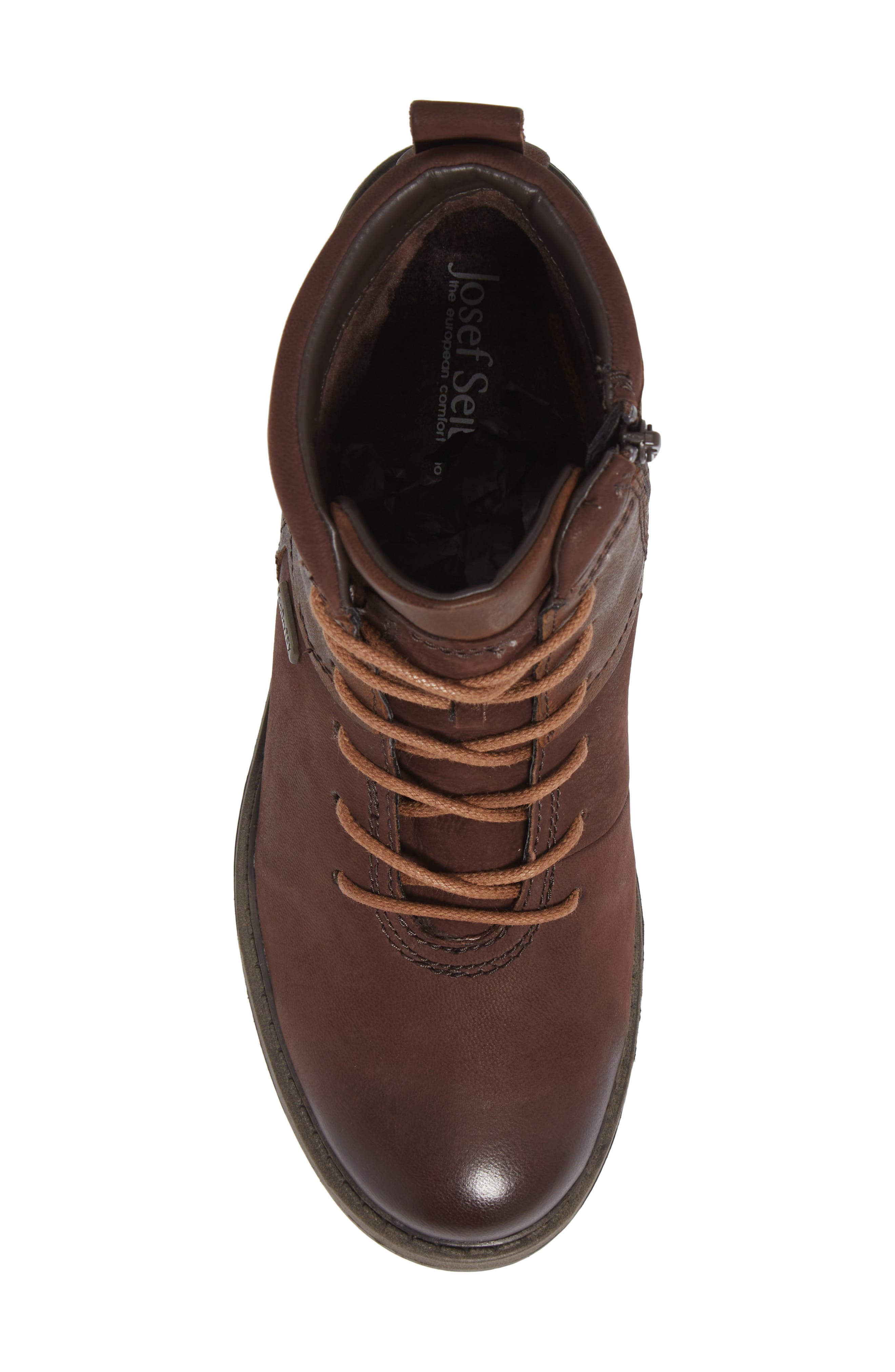 Selena 50 Waterproof Bootie, Alternate, color, MORO LEATHER