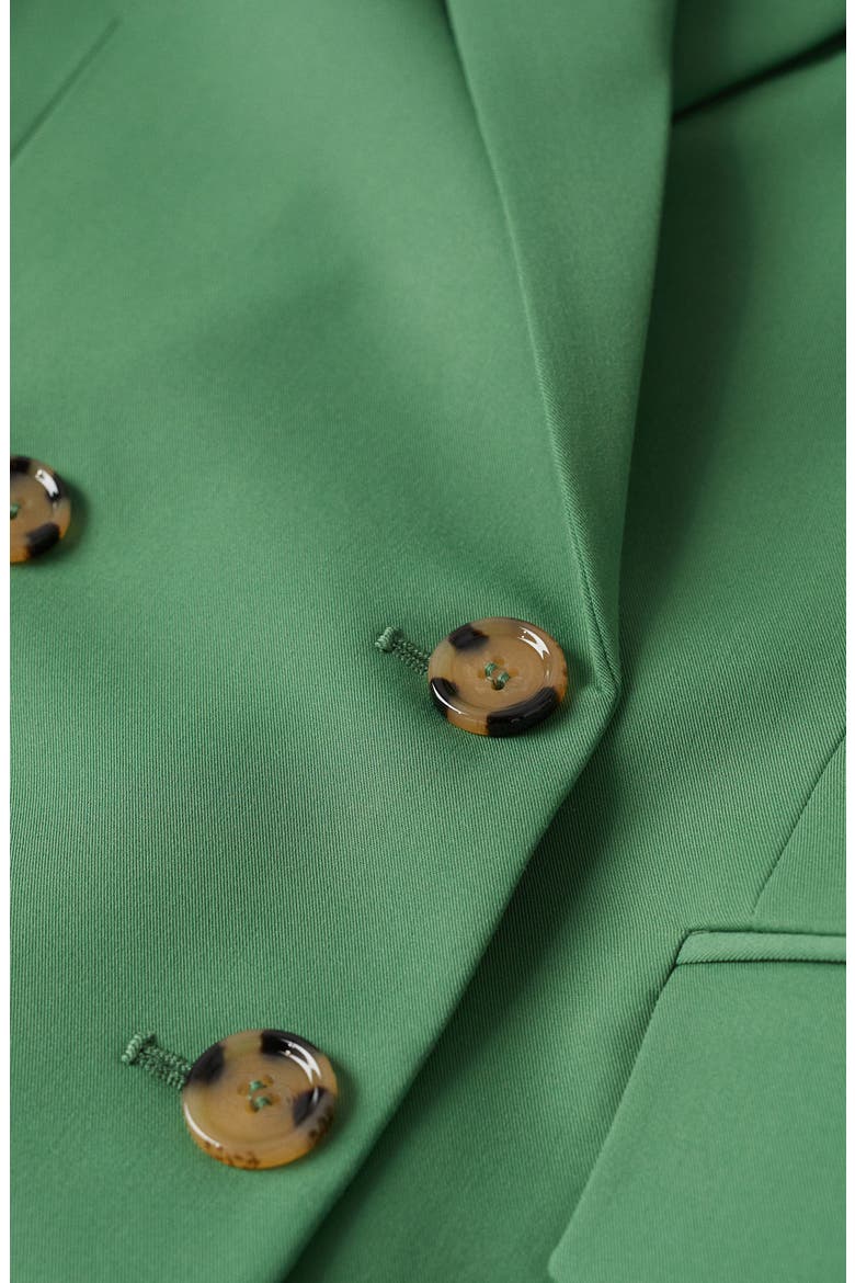 Double Breasted Blazer, Alternate, color, GREEN