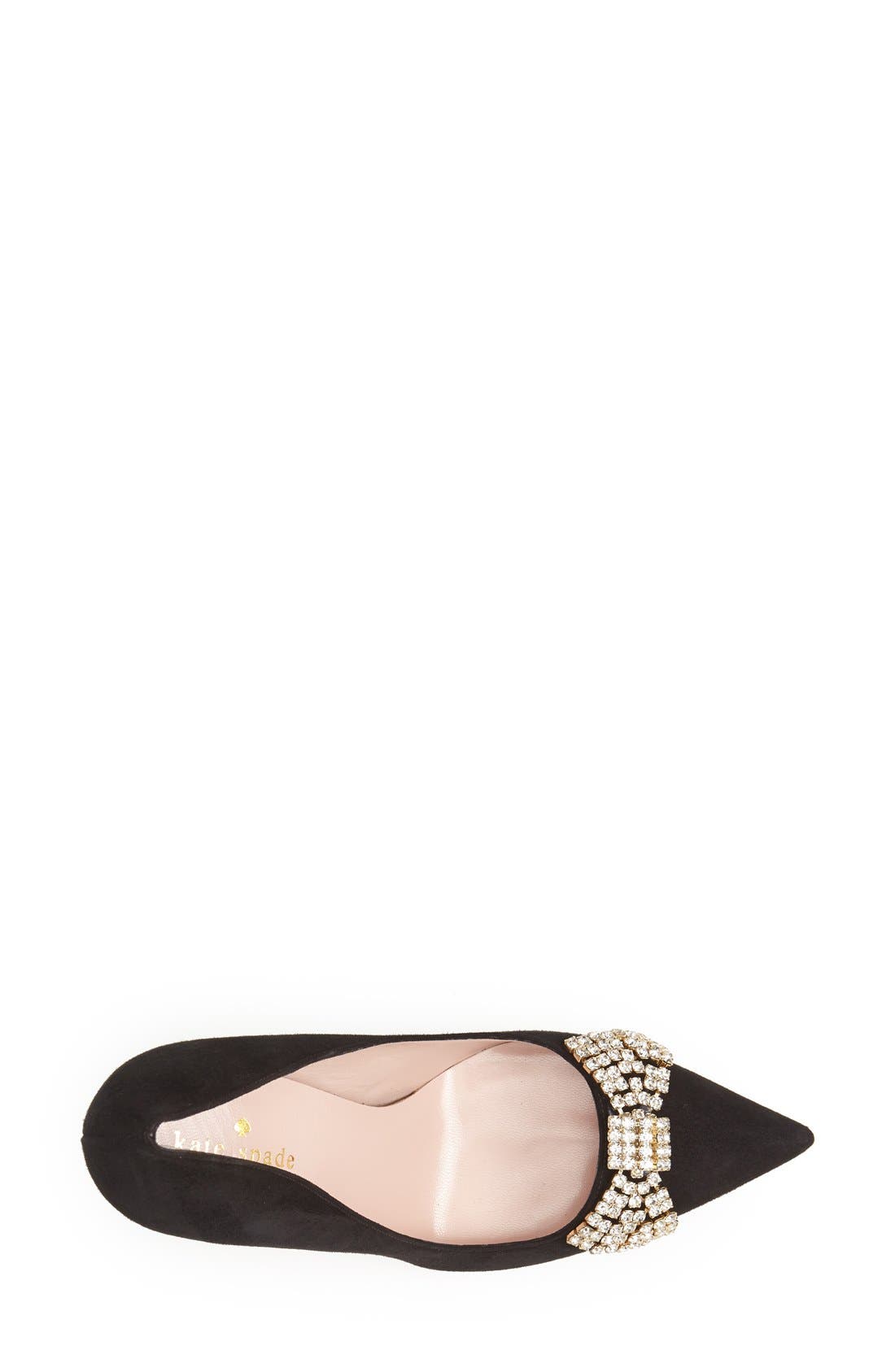 'lissie' pump, Alternate, color, BLACK SUEDE