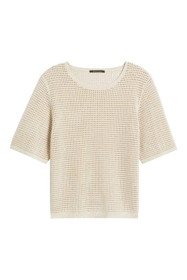 Beck Open Stitch Sweater, Alternate, color, NATURAL