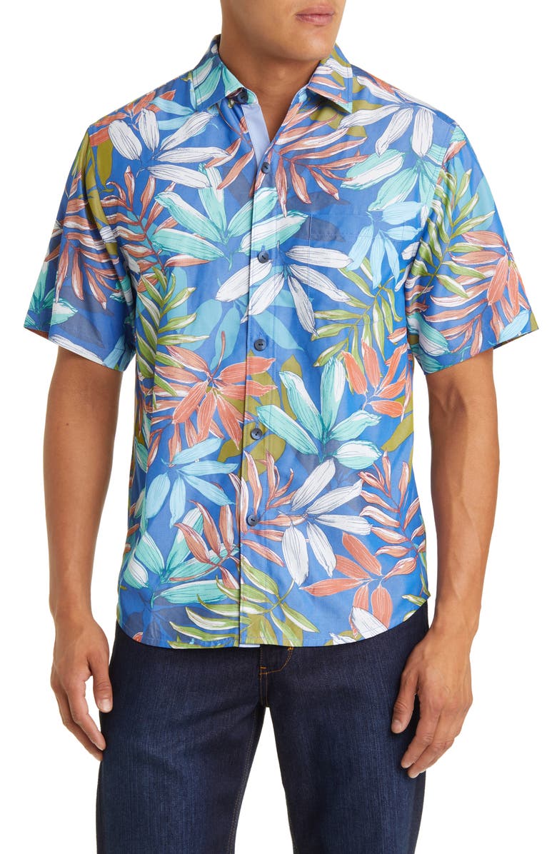 Tommy Bahama Coconut Point Tropical Tango Short Sleeve Button-Up Shirt, Main, color,
