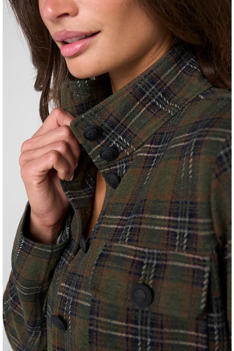 Plaid Field Jacket, Alternate, color, OLIVE MULTI