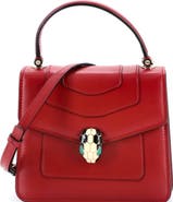 Pre-Owned Bvlgari Serpenti Forever Top Handle Bag Leather Small