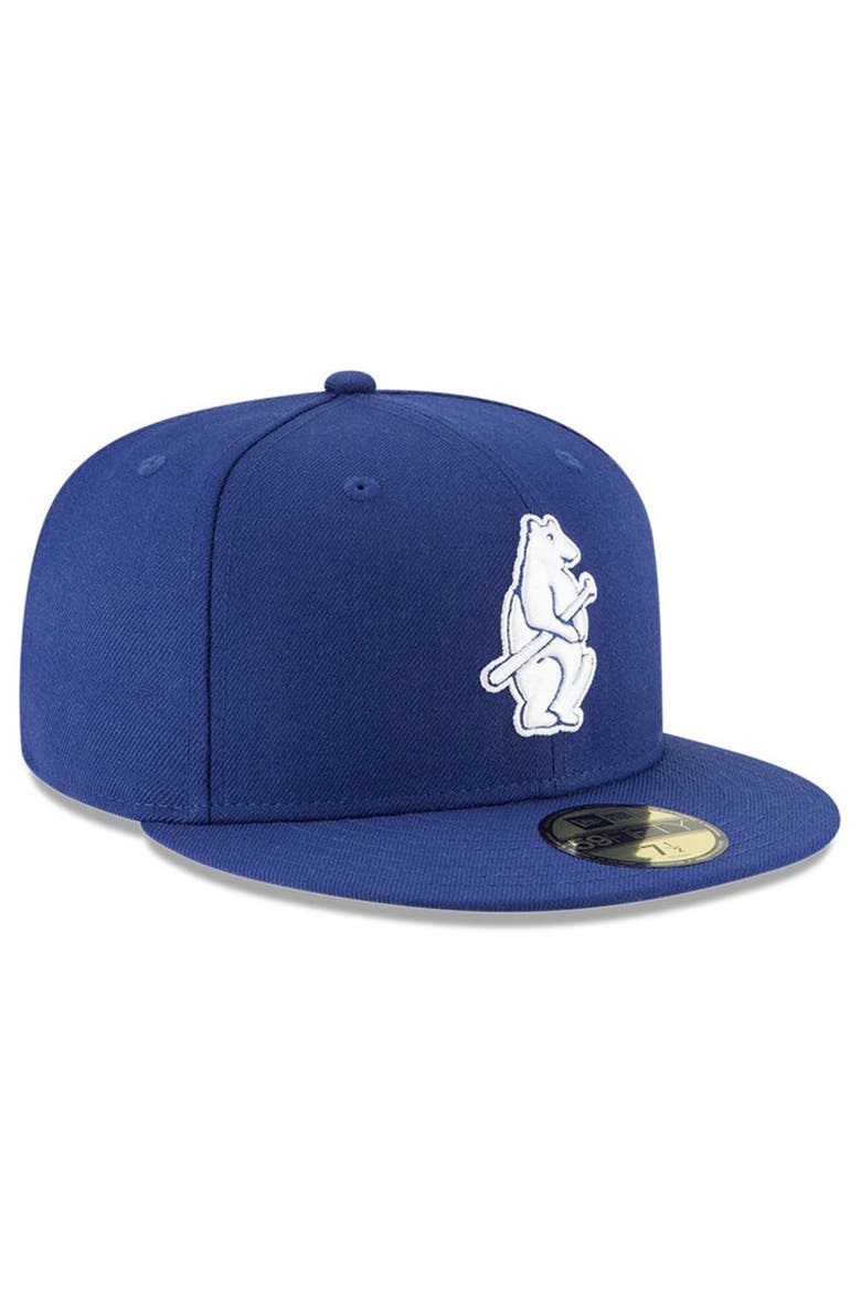 Men's New Era Royal Chicago Cubs Cooperstown Collection Wool 59FIFTY Fitted Hat, Alternate, color, Royal