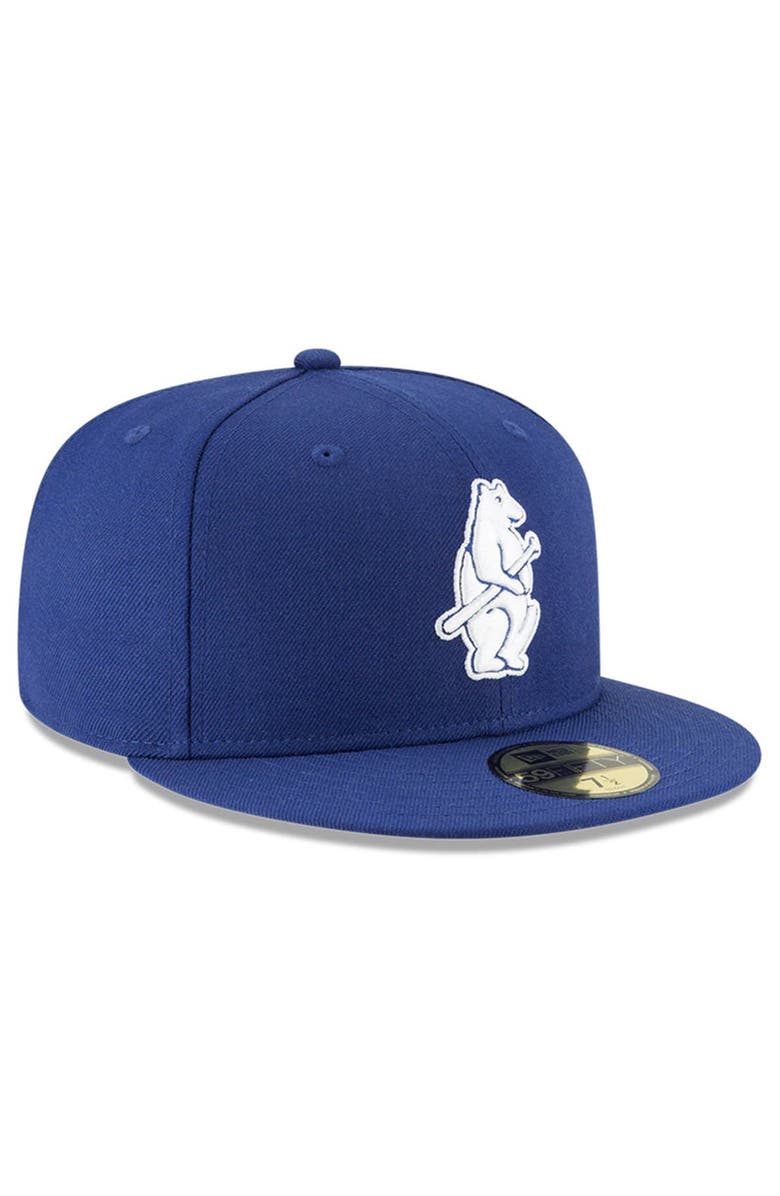 New Era Men's New Era Royal Chicago Cubs Cooperstown Collection Wool 59FIFTY Fitted Hat, Alternate, color, Royal