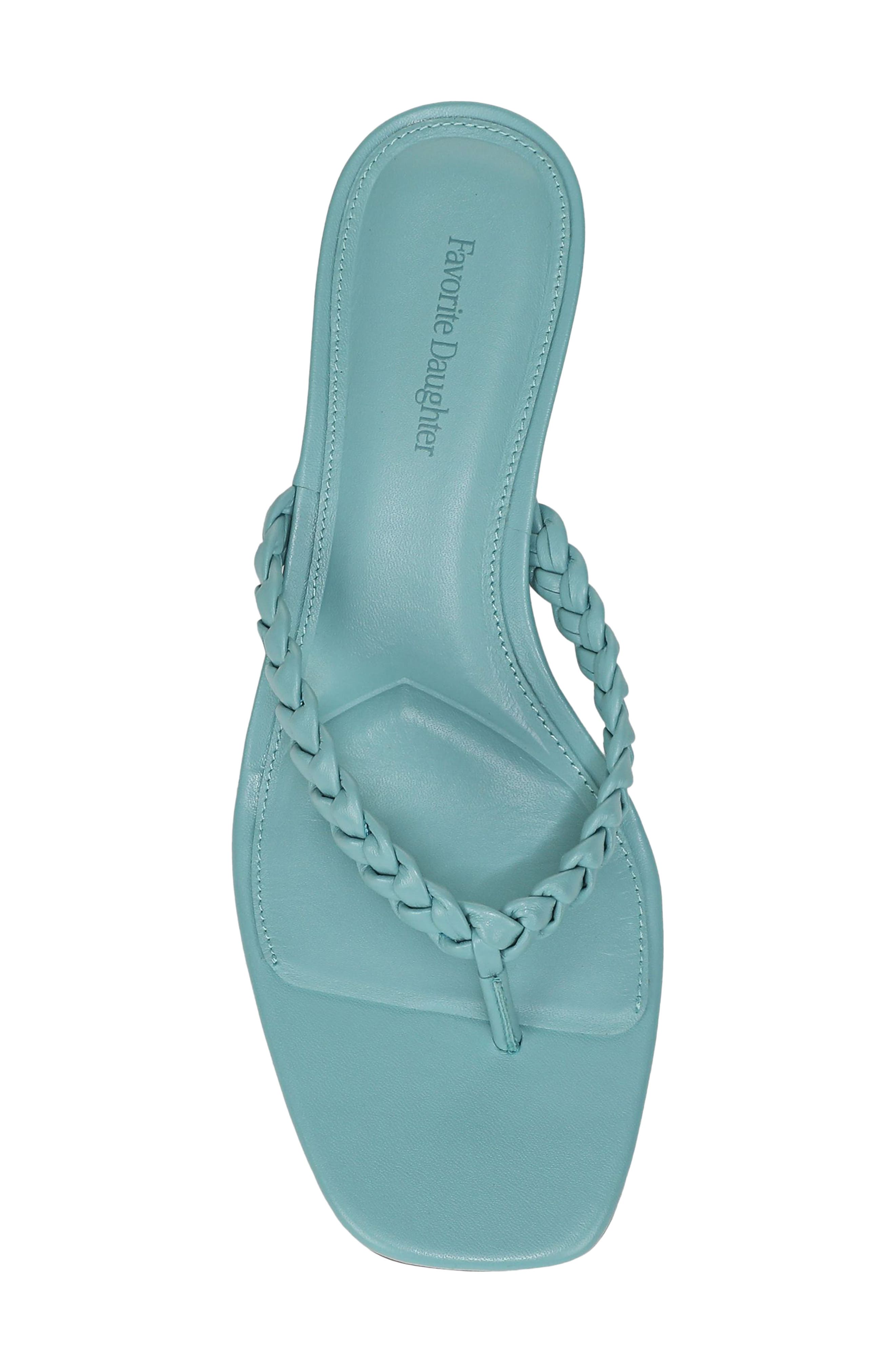 Sutton Kitten Heel Sandal, Alternate, color, AQUA HAZE