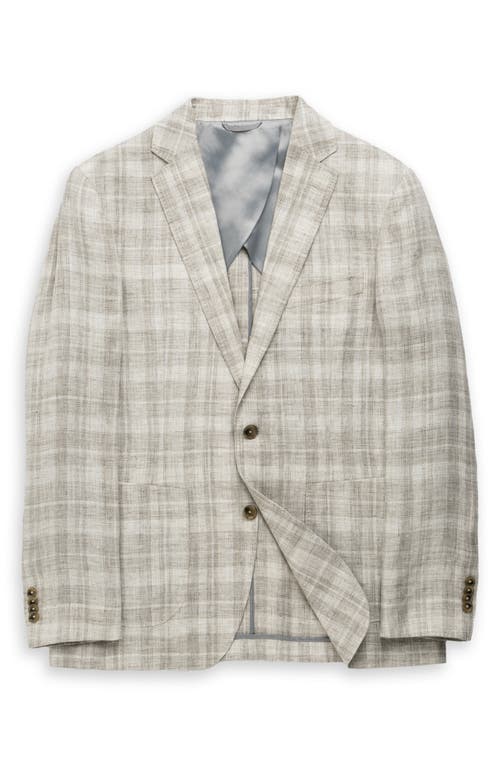 Rodd & Gunn Waverly Park Linen Sports Fit Jacket In Oatmeal